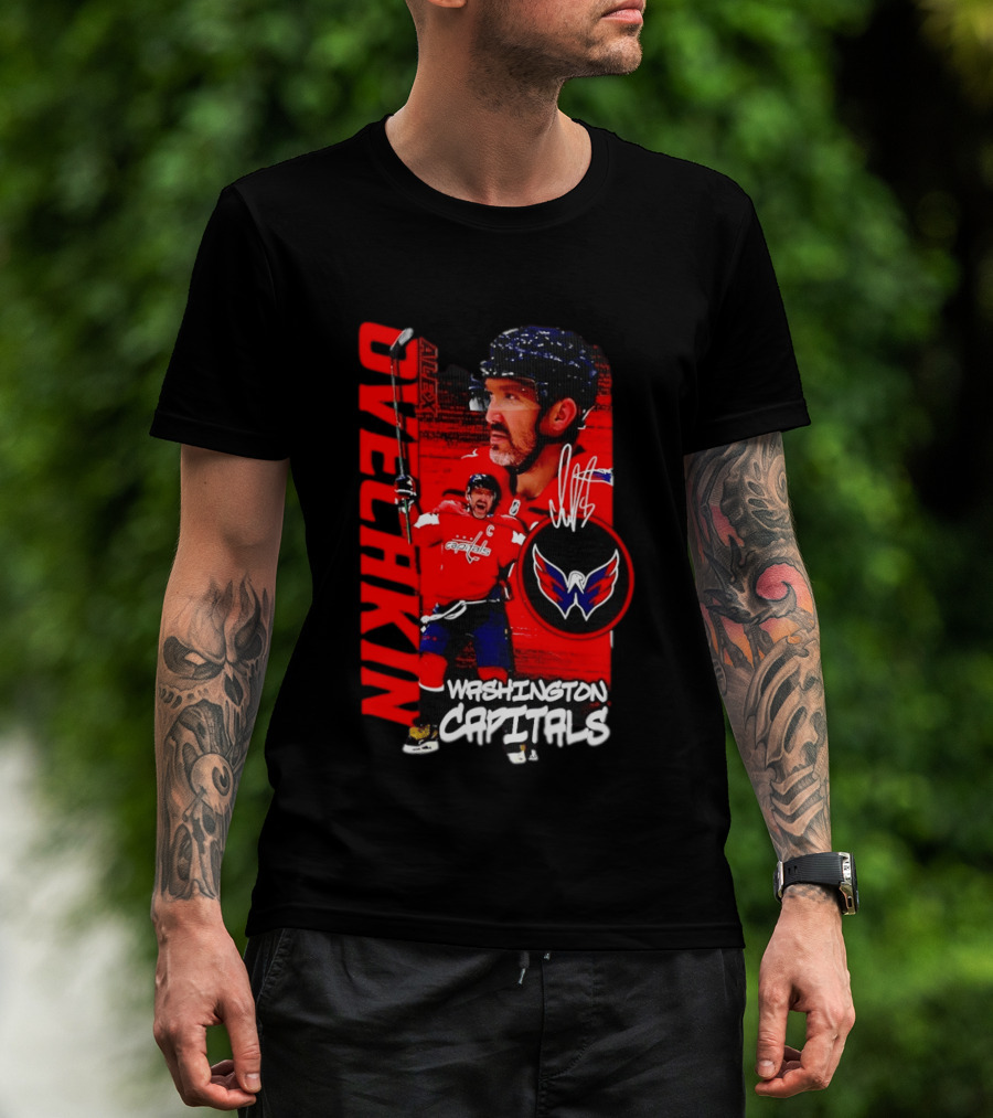 Washington Capitals Ovechkin NHL Hockey Playmaker Team Captain T-Shirt