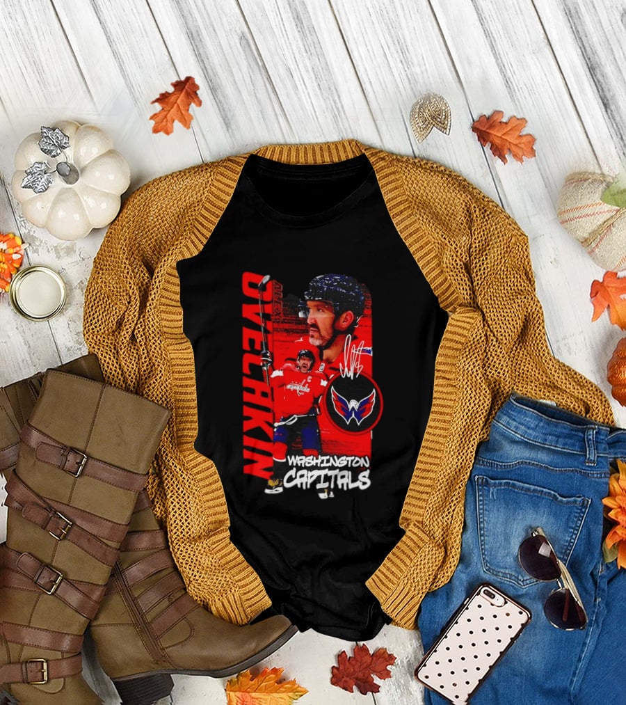 Washington Capitals Ovechkin NHL Hockey Playmaker Team Captain T-Shirt