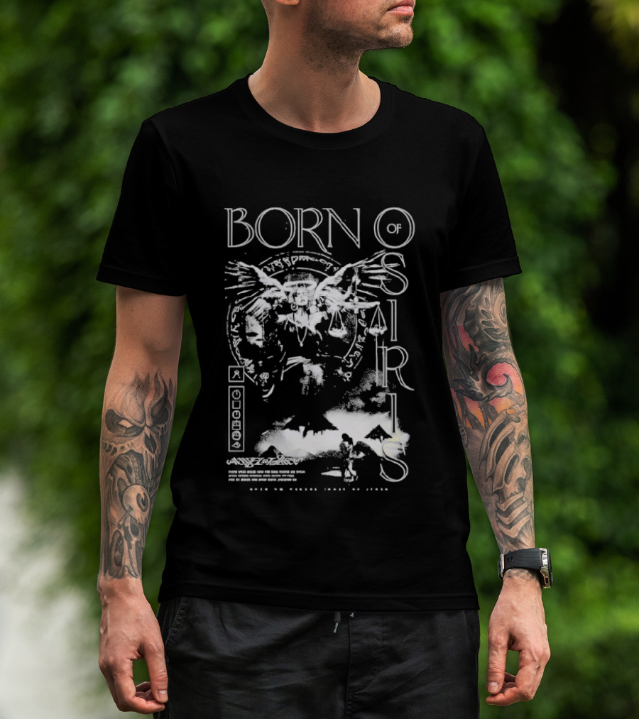Born Of Osiris Waves Over Stranger Things Dark Synthwave T-Shirt