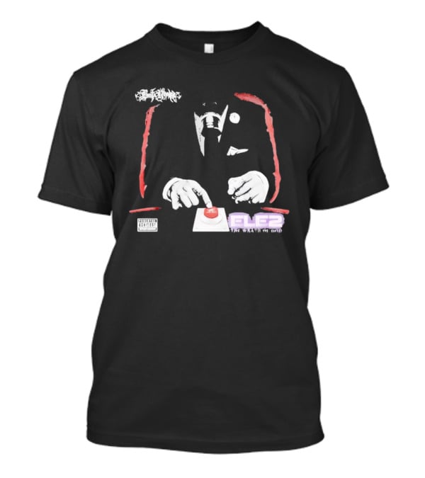 Busta Rhymes ELE2 Doomsday Wrath Of God Button T-Shirt