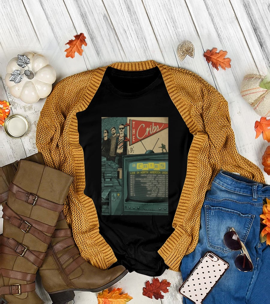 The Cribs Live in North America 2026 Tour Dates and Venue Locations T-Shirt