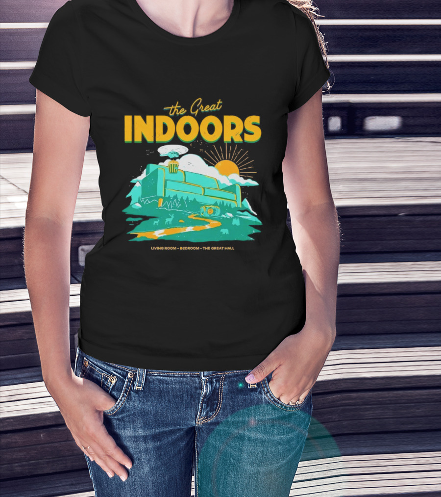 The Great Indoors Living Room Bedroom The Great Hall Couch Nature Sun T-Shirt