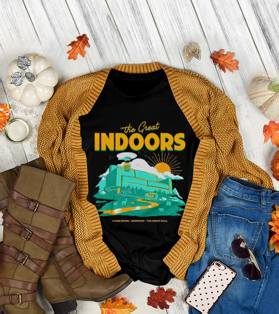 The Great Indoors Living Room Bedroom The Great Hall Couch Nature Sun T-Shirt