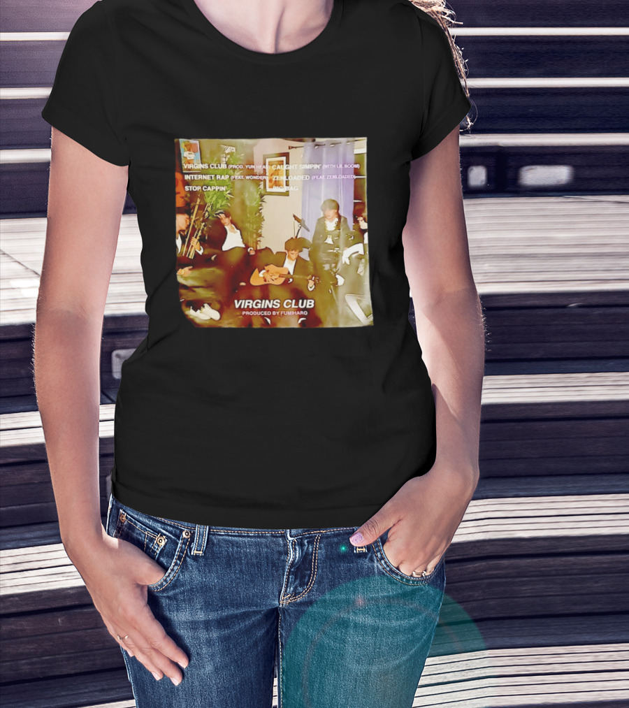 Virgins Club EP Caught Simpin Internet Rap Stop Cappin Produced By Fumiharo T-Shirt
