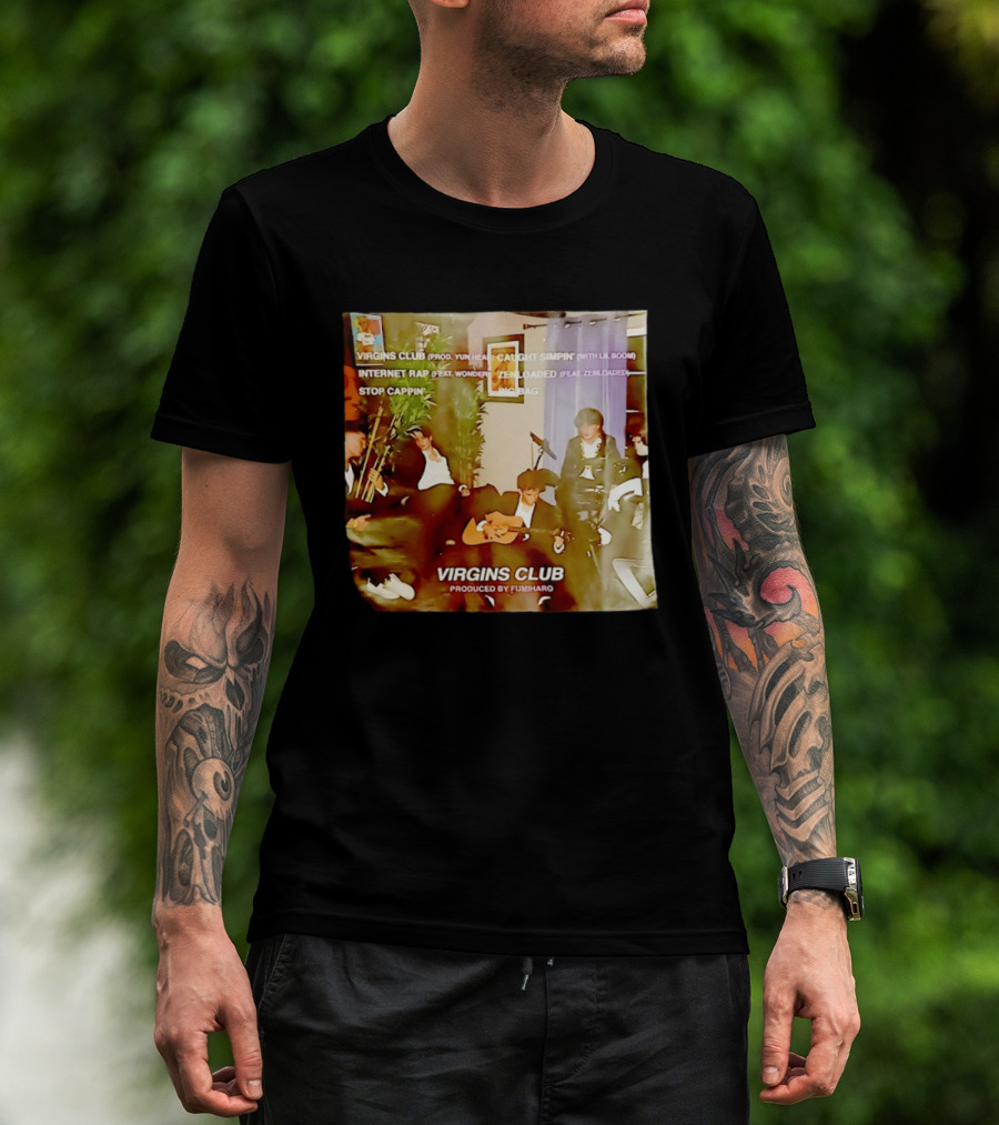 Virgins Club EP Caught Simpin Internet Rap Stop Cappin Produced By Fumiharo T-Shirt