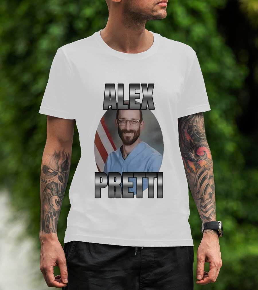 Alex Pretti American Flag T-Shirt