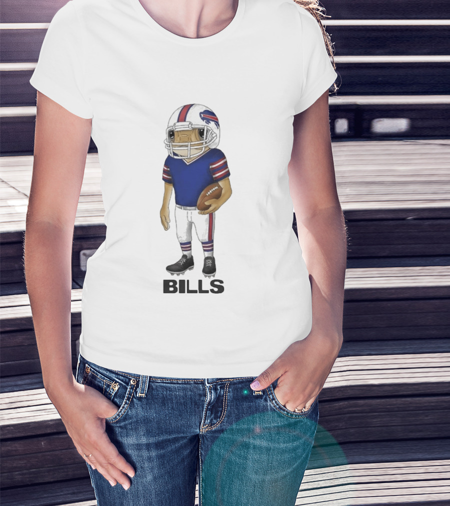 Bad Bunny Buffalo Bills Concho Animated Football Player T-Shirt