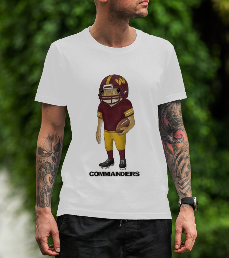 Bad Bunny Commanders Football Helmet T-Shirt