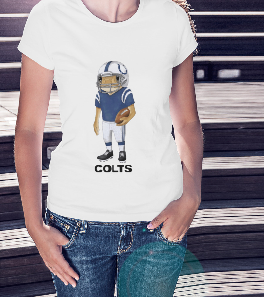 Bad Bunny X Indianapolis Colts Concho Football Player T-Shirt