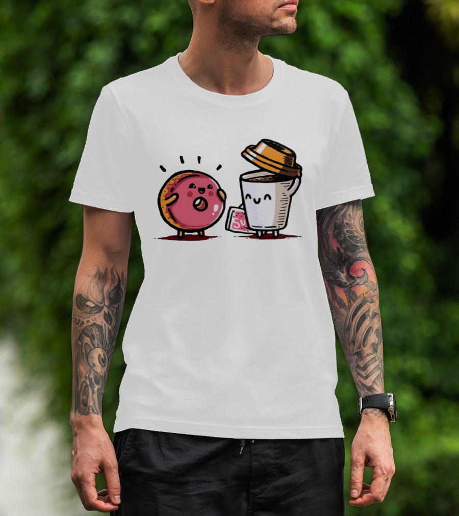 Donut And Coffee A Match Made In Heaven You Donut Know How Much I Love You T-Shirt