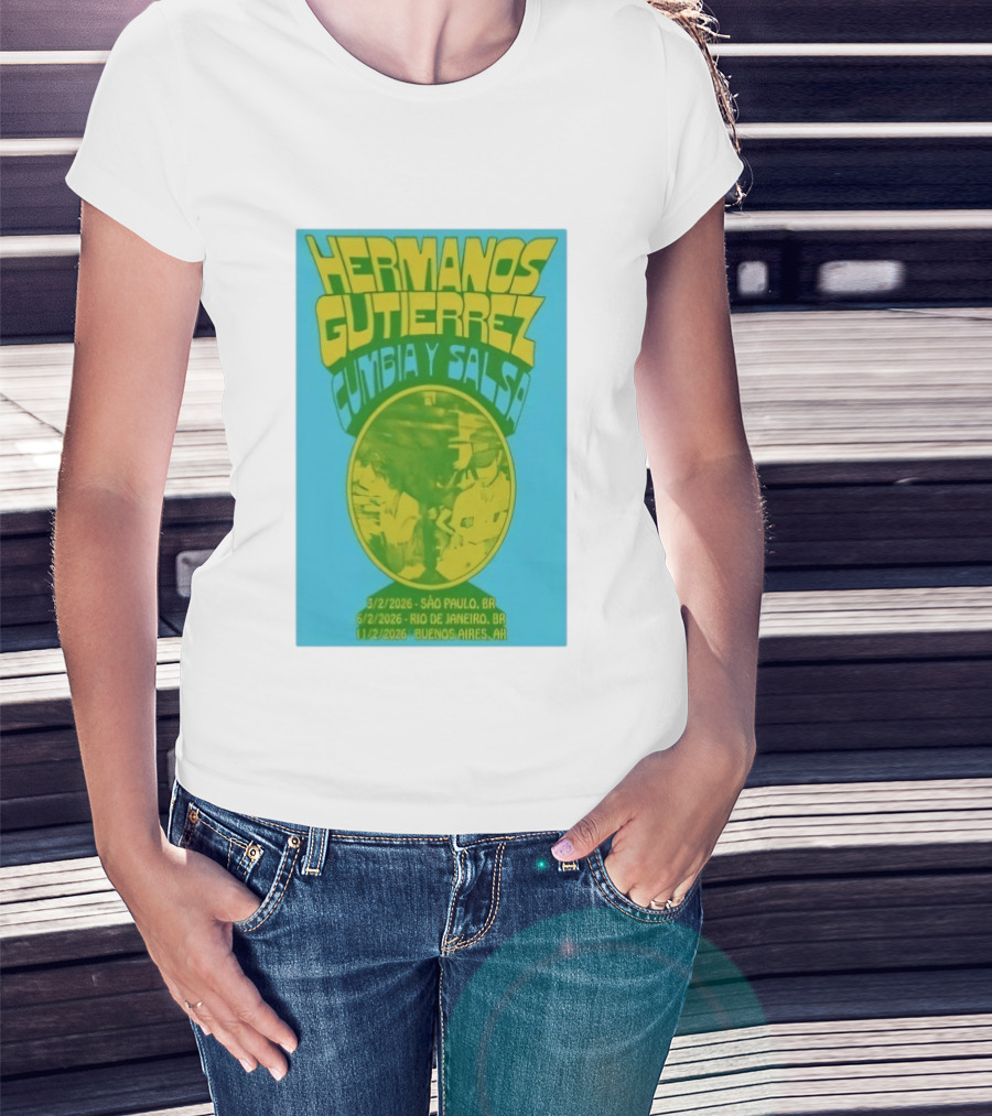 Hermanos Gutiérrez Cumbia Y Salsa São Paulo Rio Buenos Aires 2026 T-Shirt