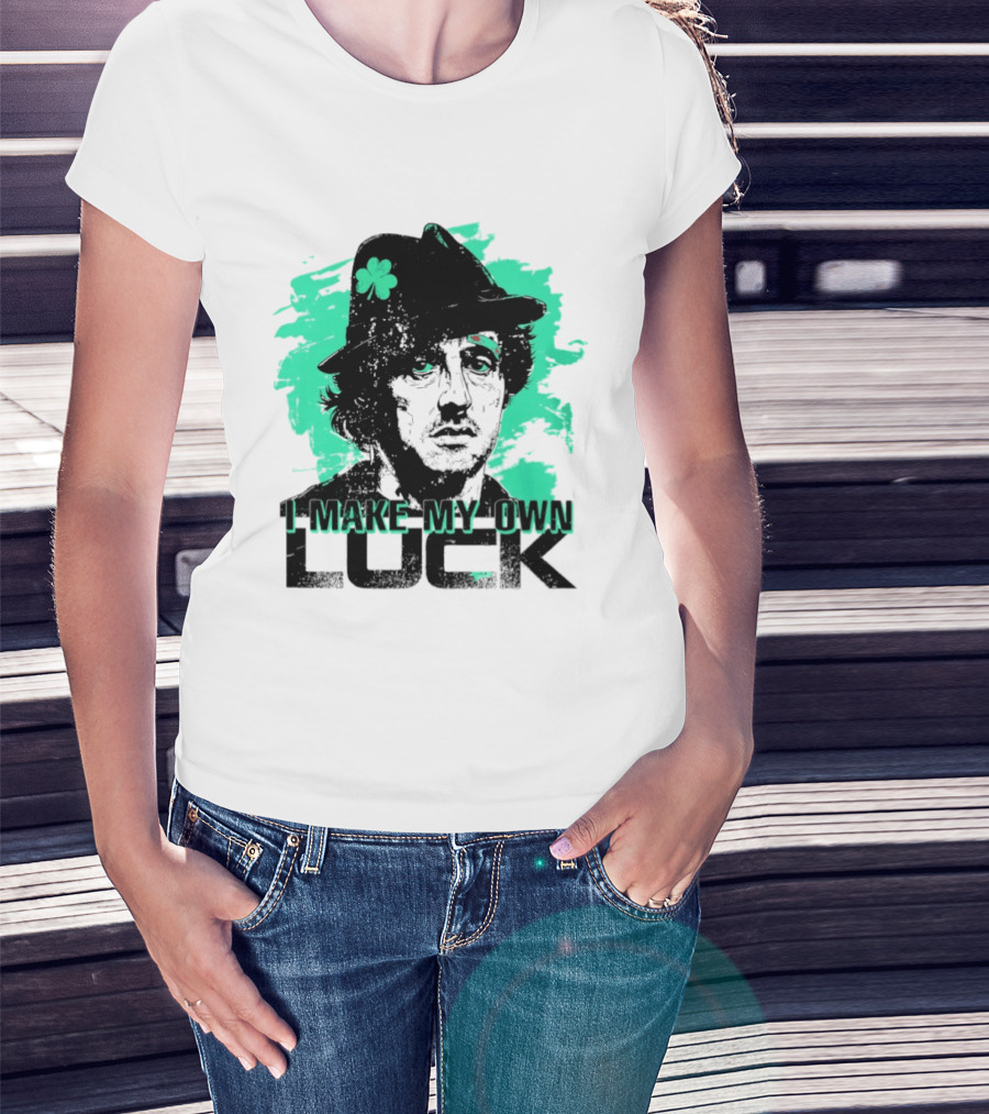I Make My Own Luck Shamrock Hat Rocky T-Shirt