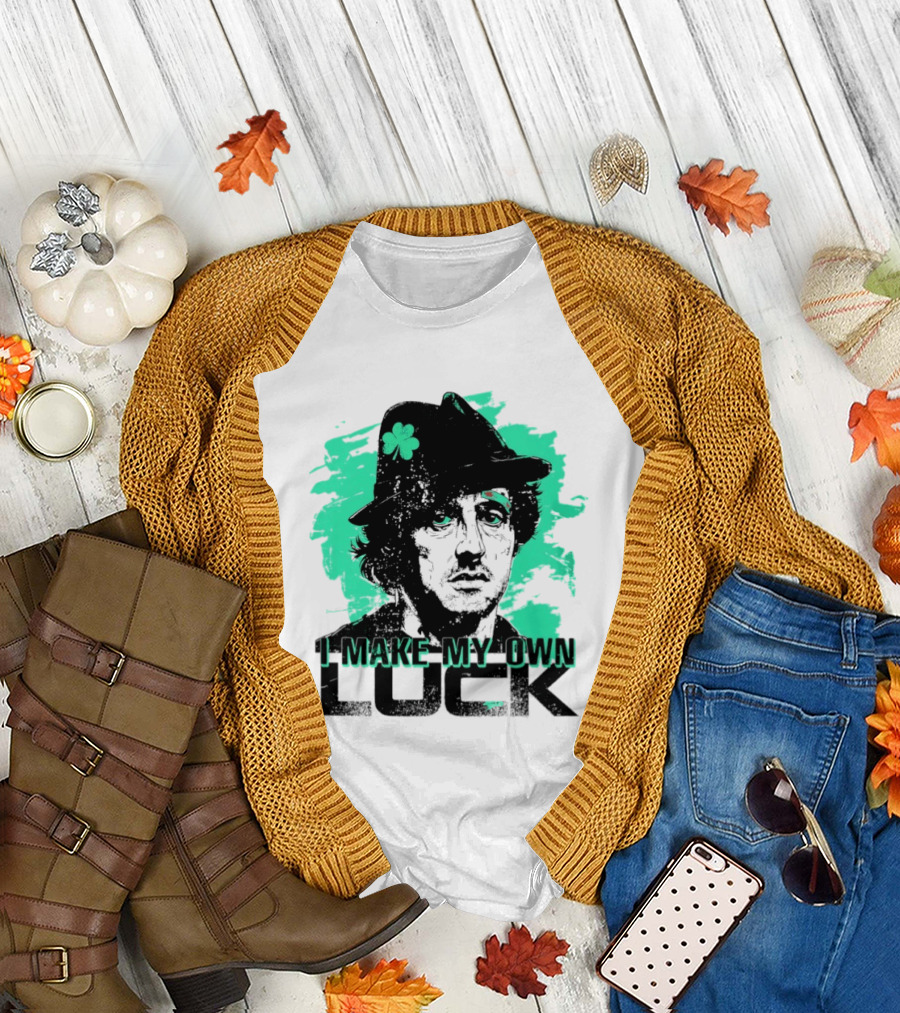 I Make My Own Luck Shamrock Hat Rocky T-Shirt