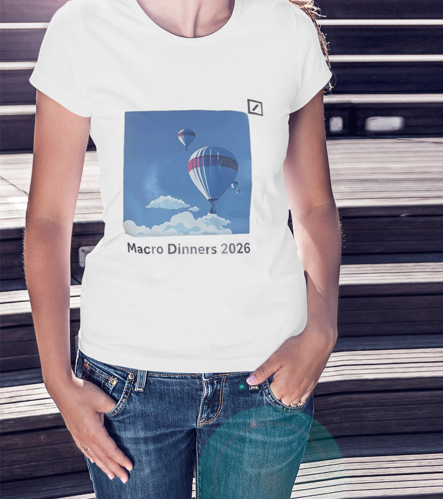 Macro Dinners 2026 Blue Sky Hot Air Balloons T-Shirt