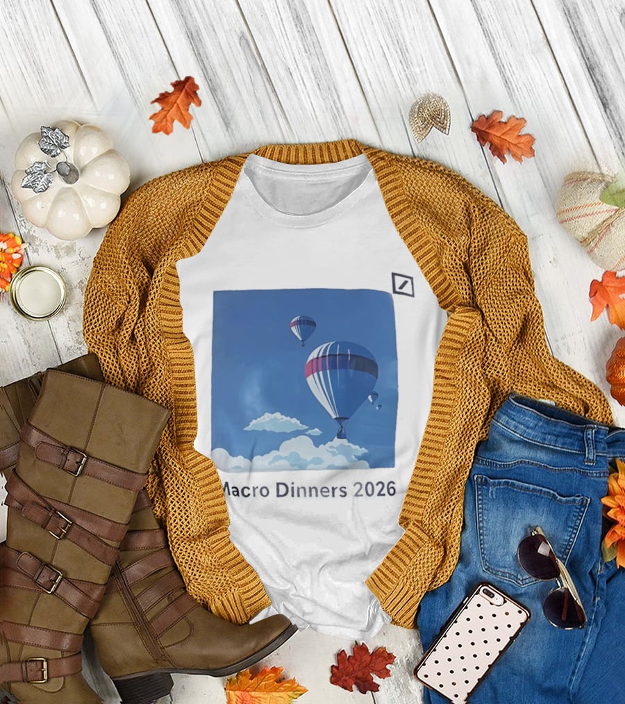 Macro Dinners 2026 Blue Sky Hot Air Balloons T-Shirt