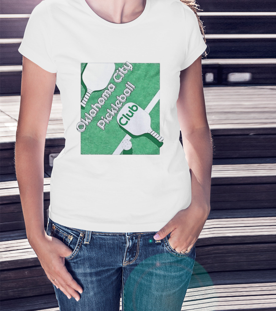 Oklahoma City Pickleball Club Paddle Court 2026 T-Shirt