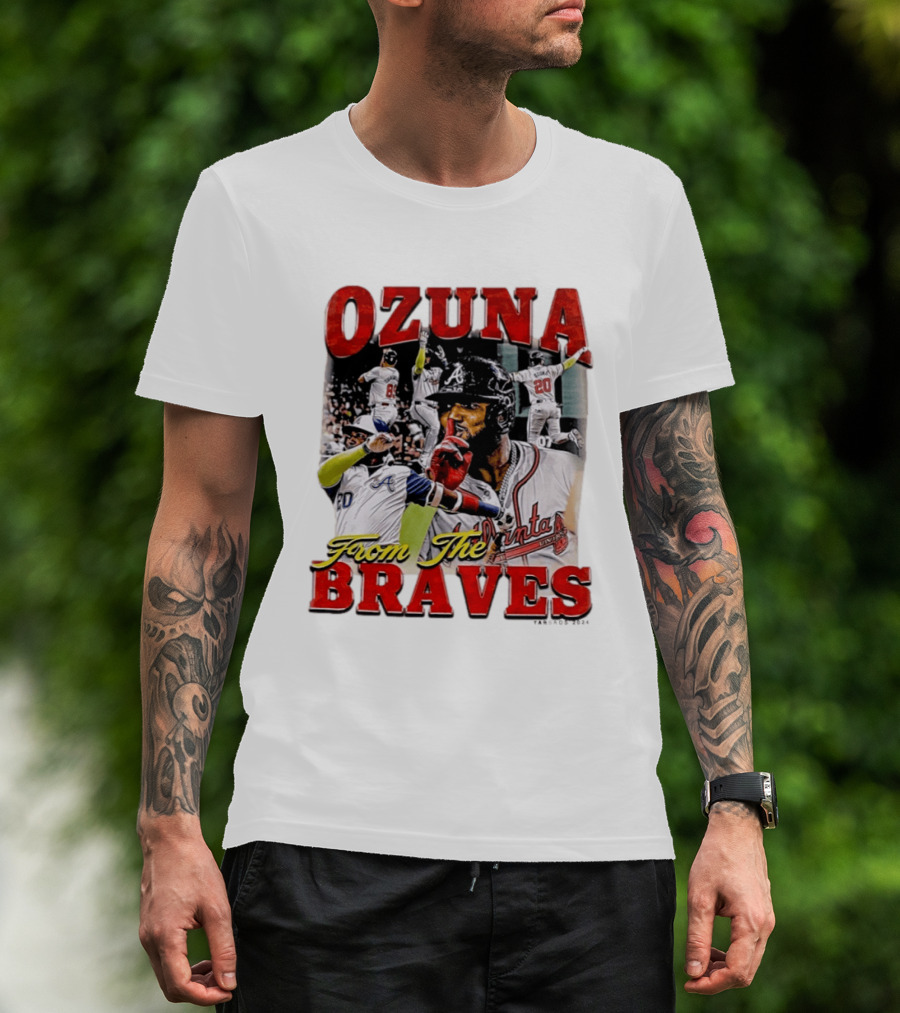 Ozuna Atlanta Braves 20 Baseball Celebration T-Shirt