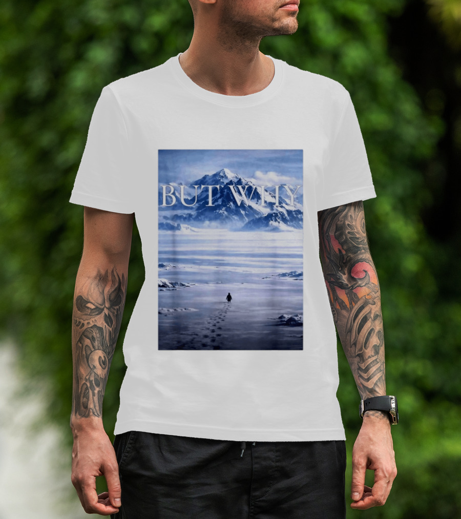 But Why Penguin Mountains T-Shirt