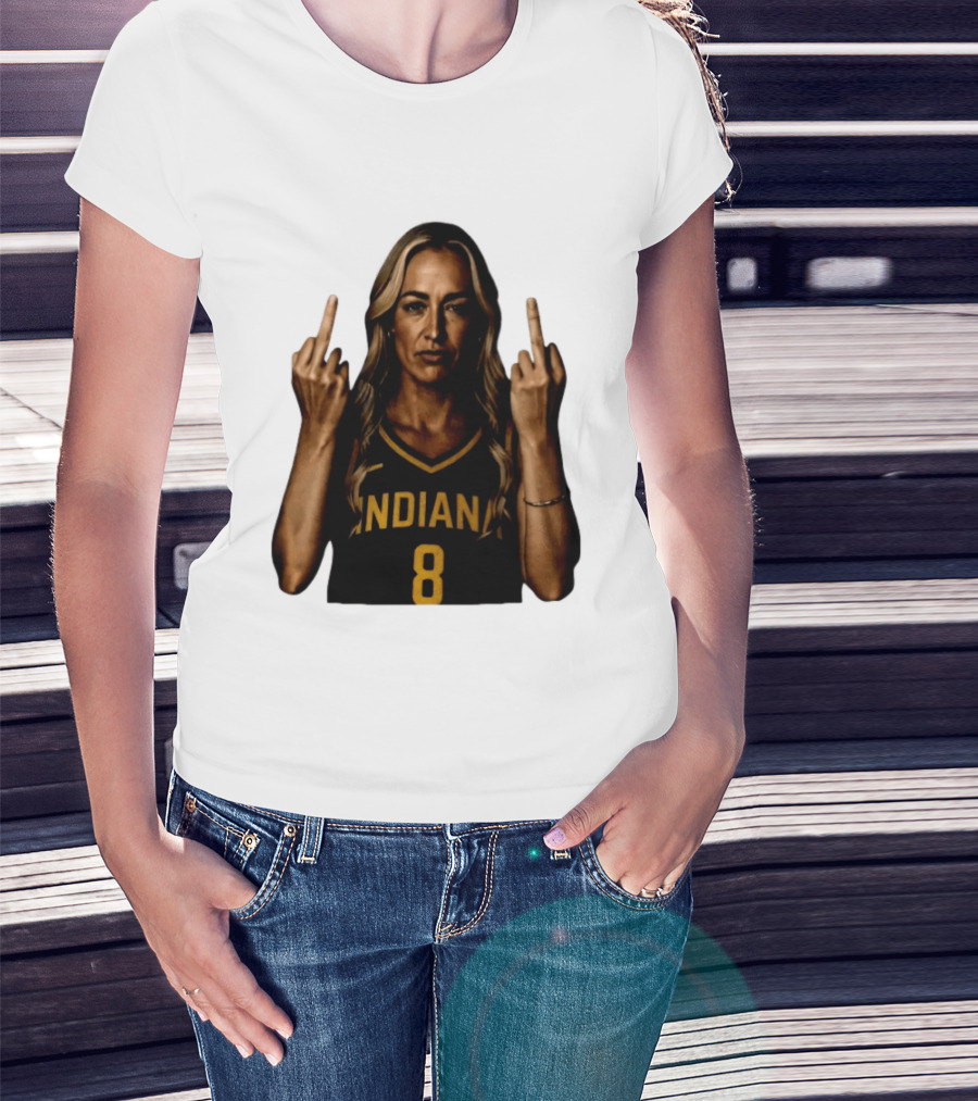 INDIANA 8 Flipping The Bird T-Shirt