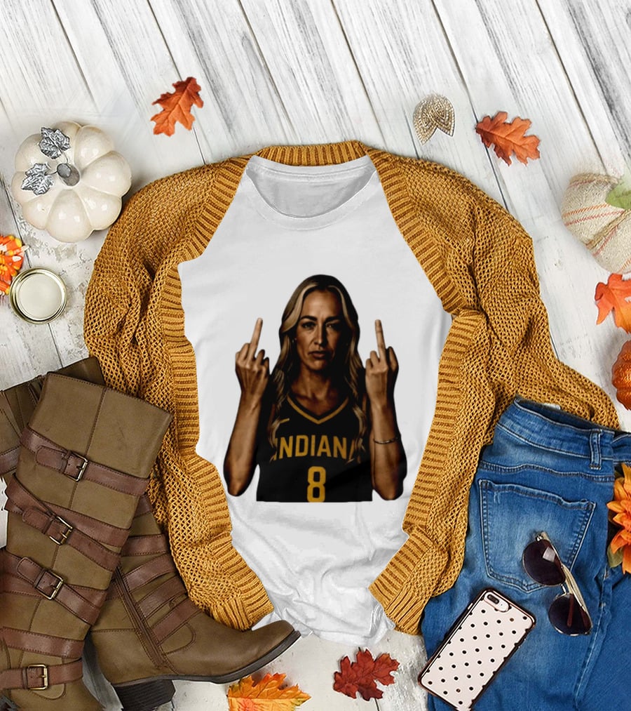 INDIANA 8 Flipping the Bird T-Shirt