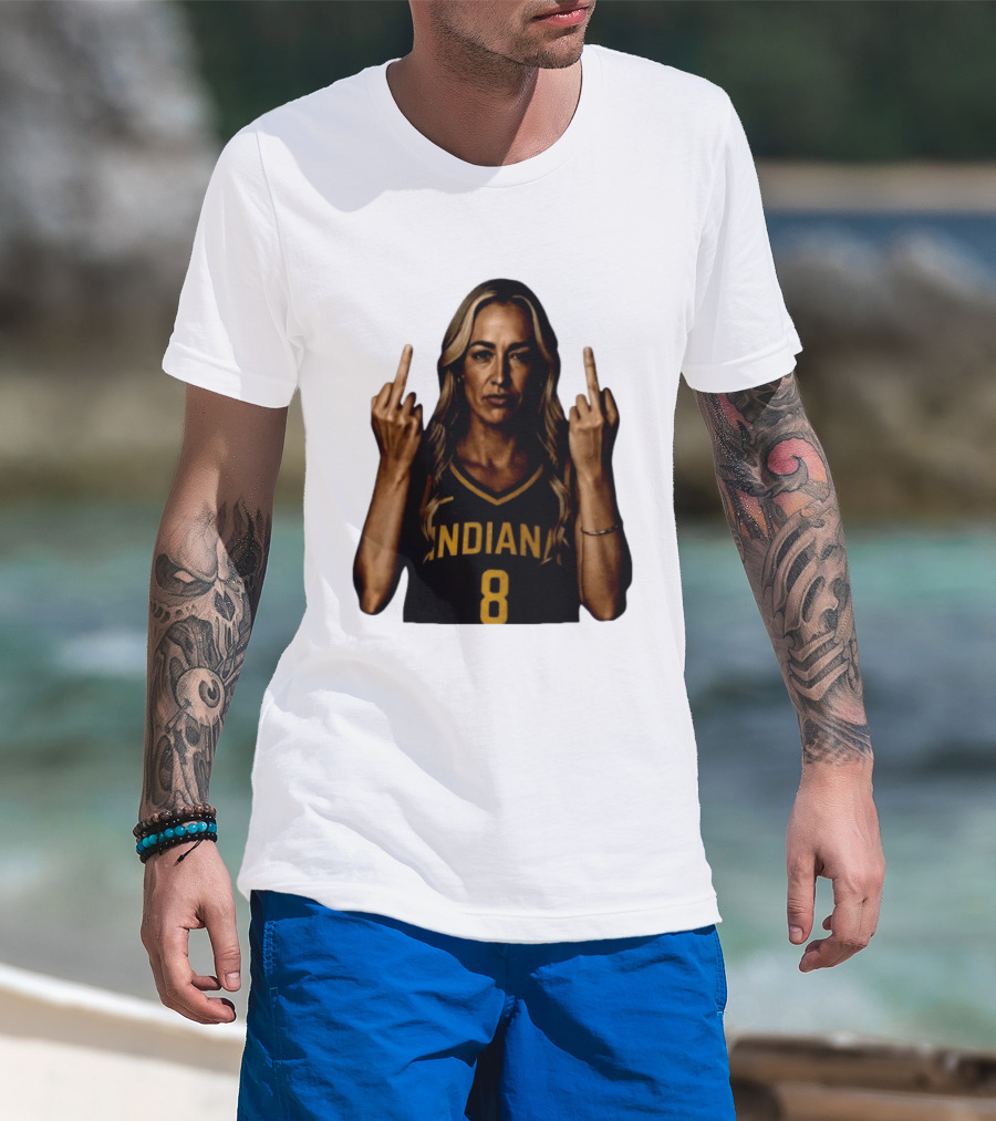 INDIANA 8 Flipping The Bird T-Shirt