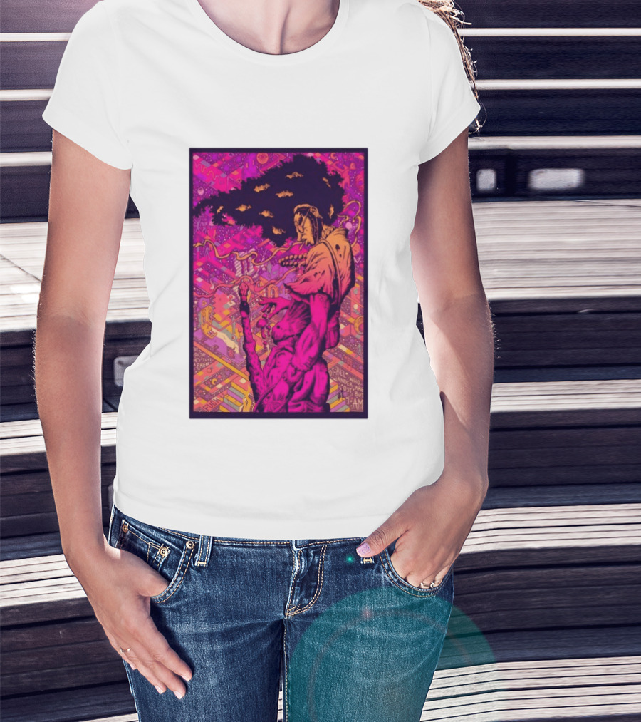 Third Eye Samurai Not All Who Wander Are Lost But I Am Psychedelic Fantasy Scene T-Shirt