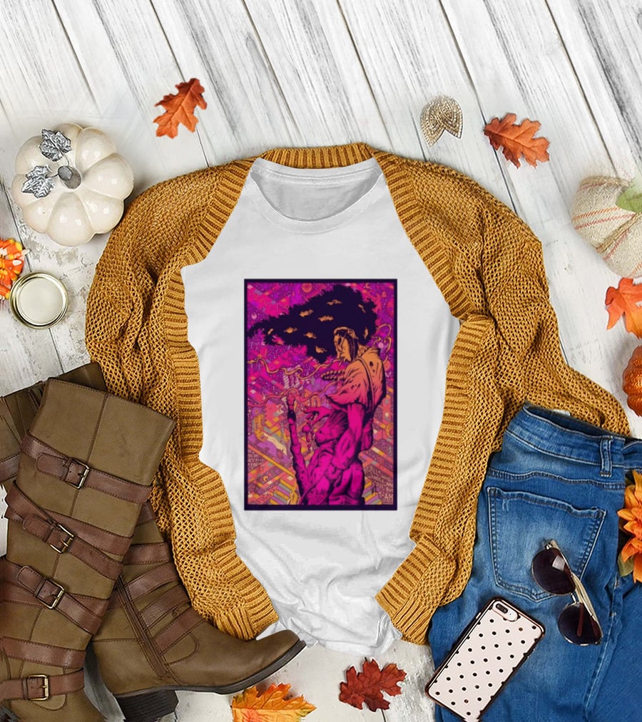 Third Eye Samurai Not All Who Wander Are Lost But I Am Psychedelic Fantasy Scene T-Shirt
