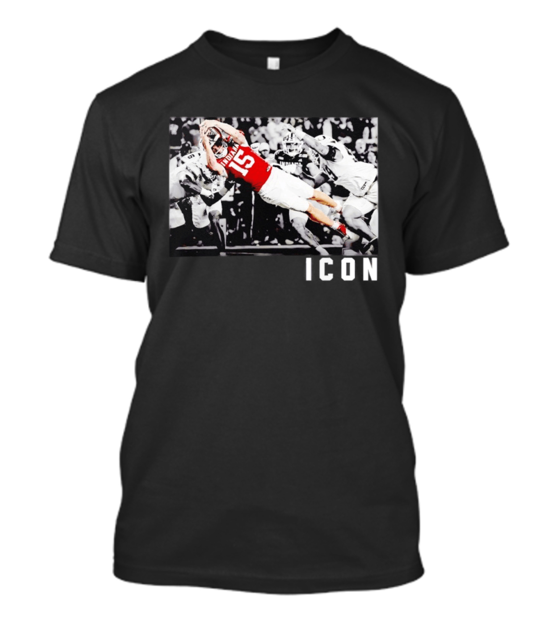 ICON Indiana Hoosiers Football Number 15 Action Play T-Shirt