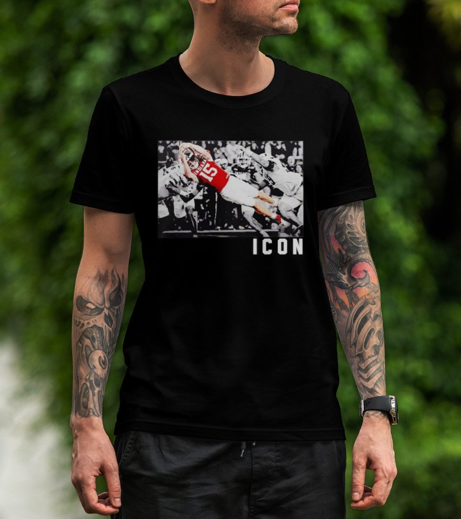 ICON Indiana Hoosiers Football Number 15 Action Play T-Shirt