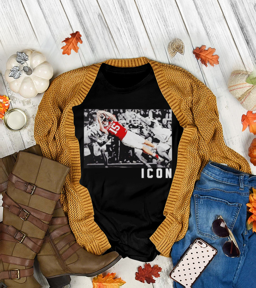 ICON Indiana Hoosiers Football Number 15 Action Play T-Shirt
