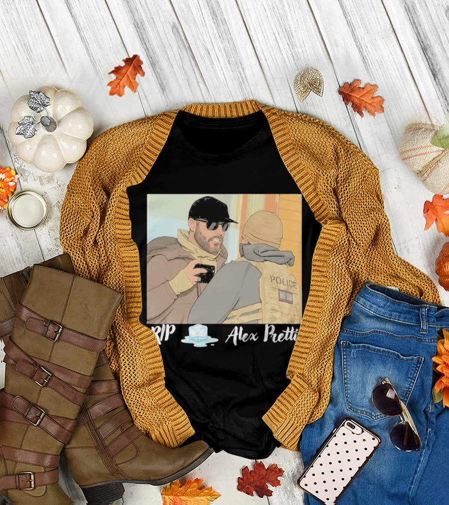 RIP Alex Pretti Melting Ice Justice For Alex Pretti Abolish ICE T-Shirt