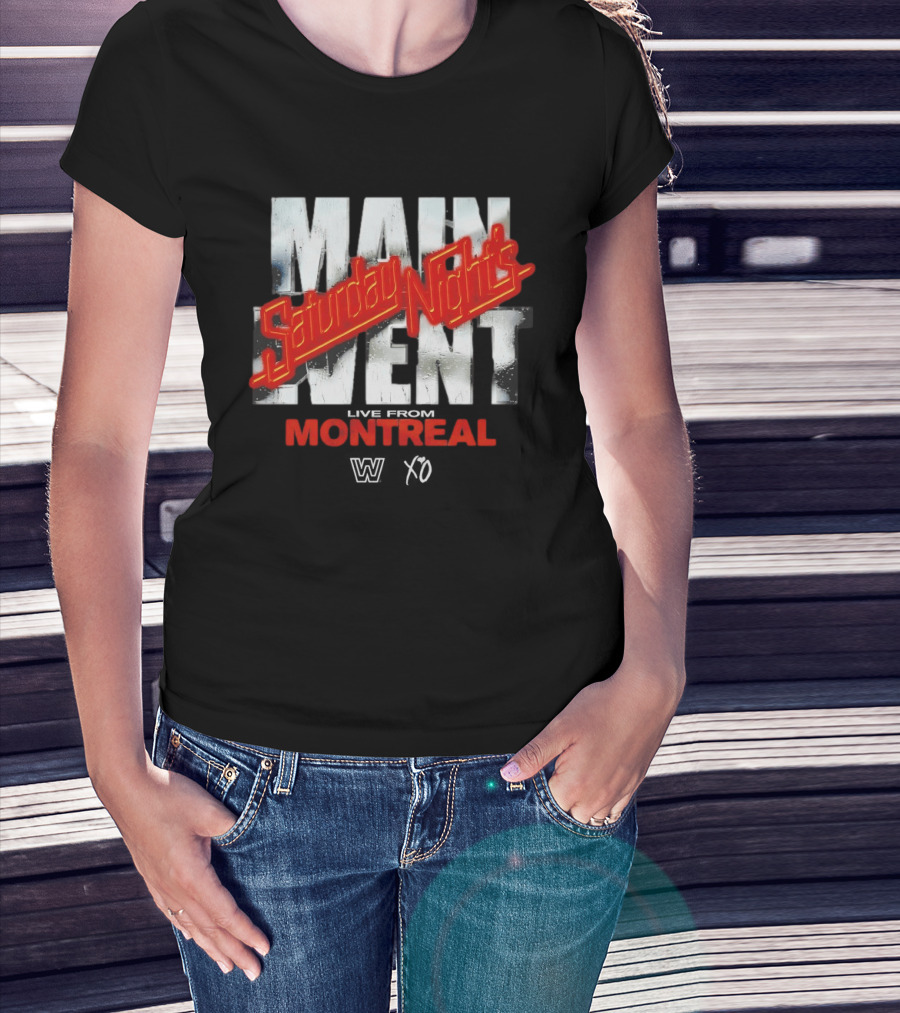 Saturday Night's Main Event Montreal WWE X The Weeknd T-Shirt