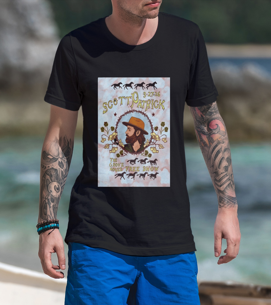 Scott Patrick The Grove House Free Show Mariposa CA March 27 2026 T-Shirt