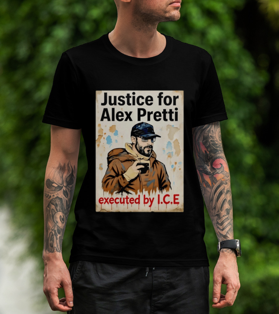 Justice For Alex Pretti Executed By ICE Visual T-Shirt