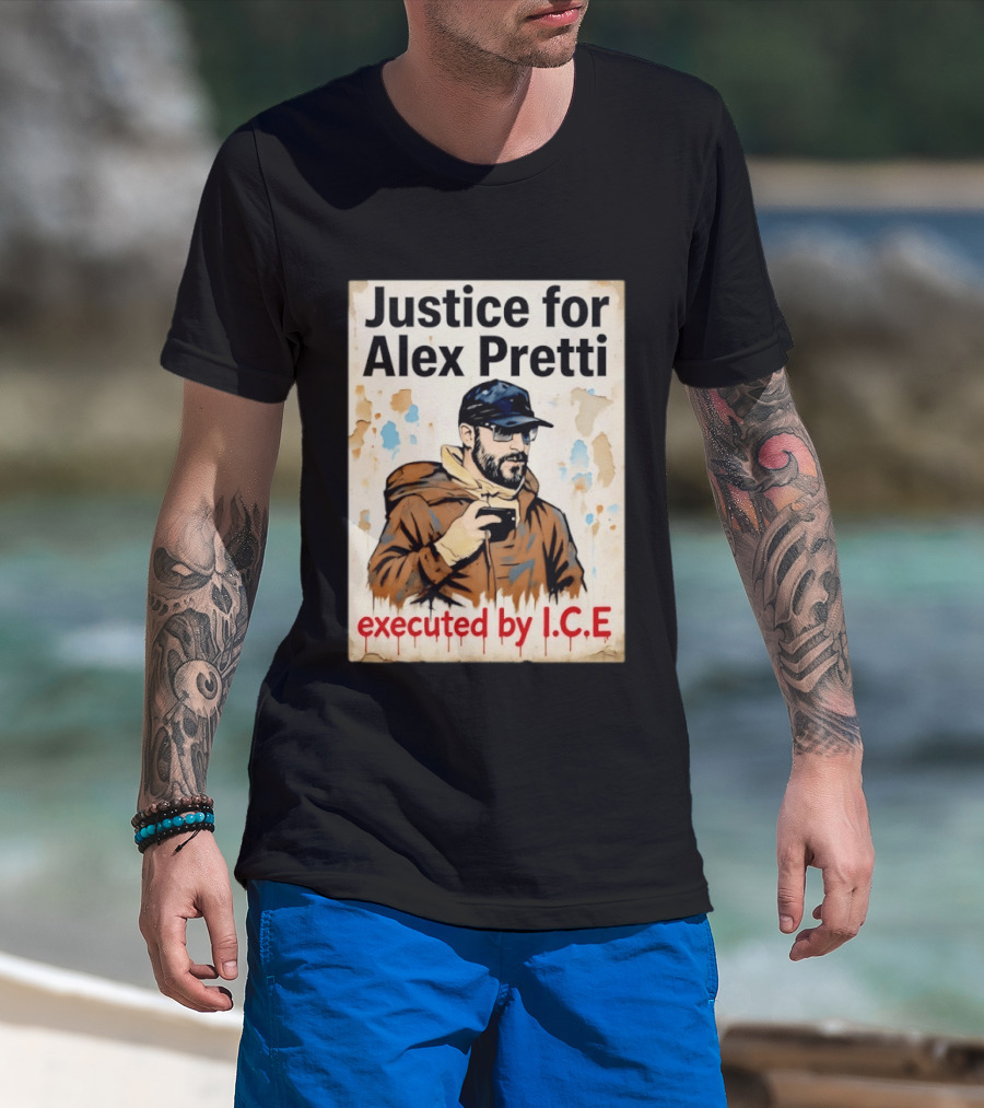 Justice For Alex Pretti Executed By ICE Visual T-Shirt