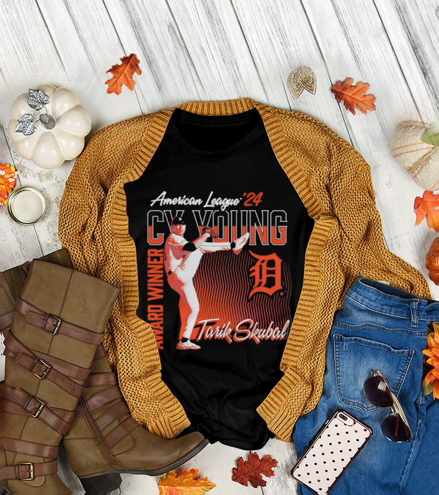 American League Cy Young Tarik Skubal Detroit Tigers Winner T-Shirt