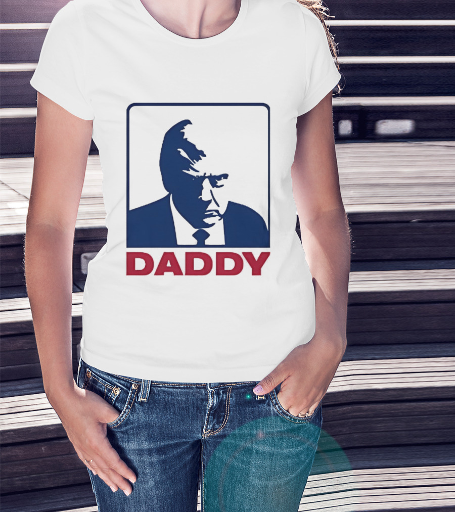 Daddy Donald Trump Blue Red T-Shirt