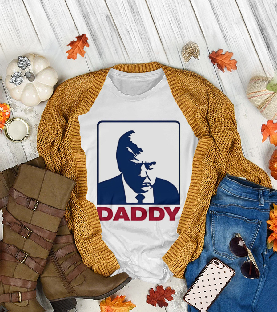 Daddy Donald Trump Blue Red T-Shirt