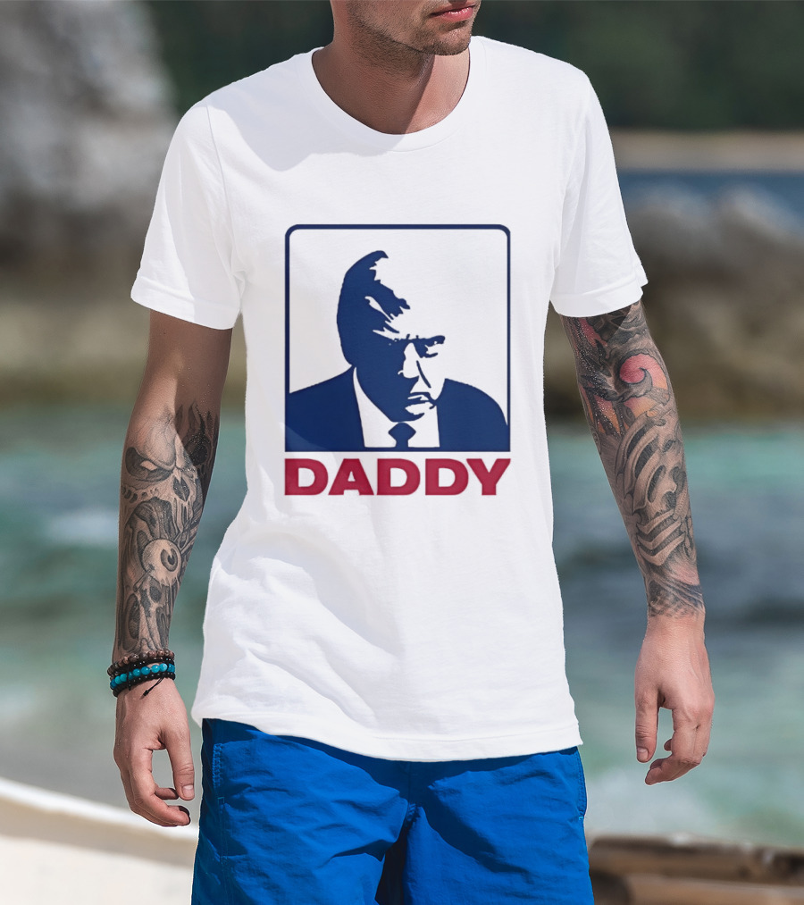 Daddy Donald Trump Blue Red T-Shirt