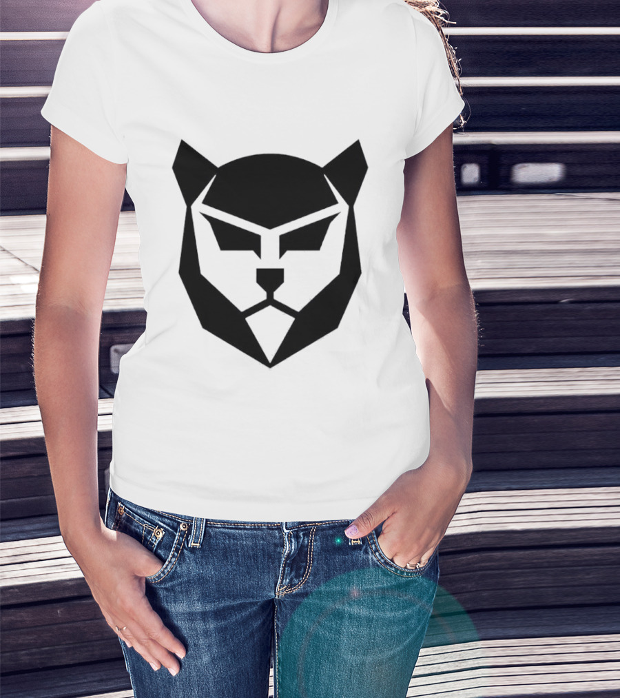 Panther Mask Baseball Geometric T-Shirt