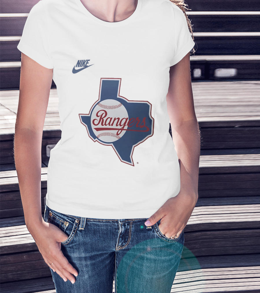 Rangers Baseball Texas Map Iconic Team T-Shirt