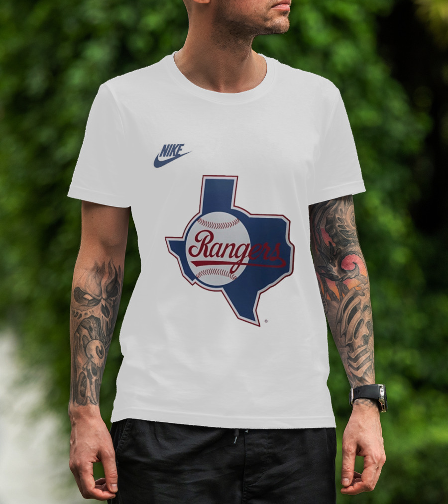 Rangers Baseball Texas Map Iconic Team T-Shirt