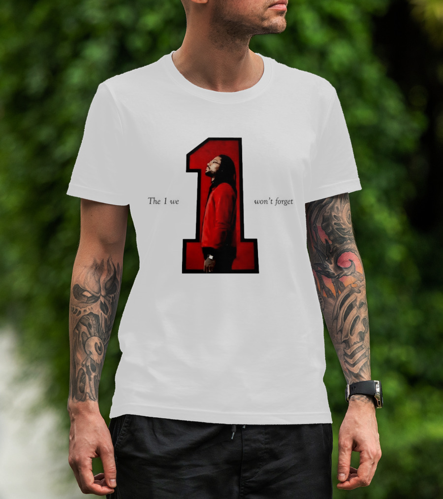 Derrick Rose The 1 We Won't Forget Iconic Red Jacket Legend T-Shirt