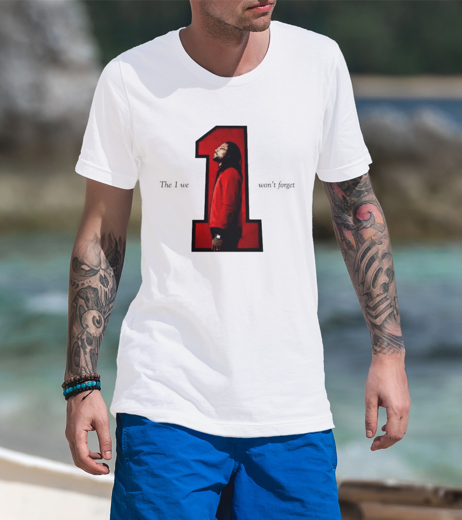 Derrick Rose The 1 We Won't Forget Iconic Red Jacket Legend T-Shirt