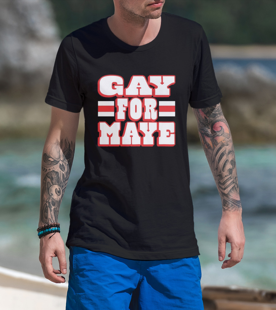 Gay For Maye New England Patriots Drake Maye T-Shirt