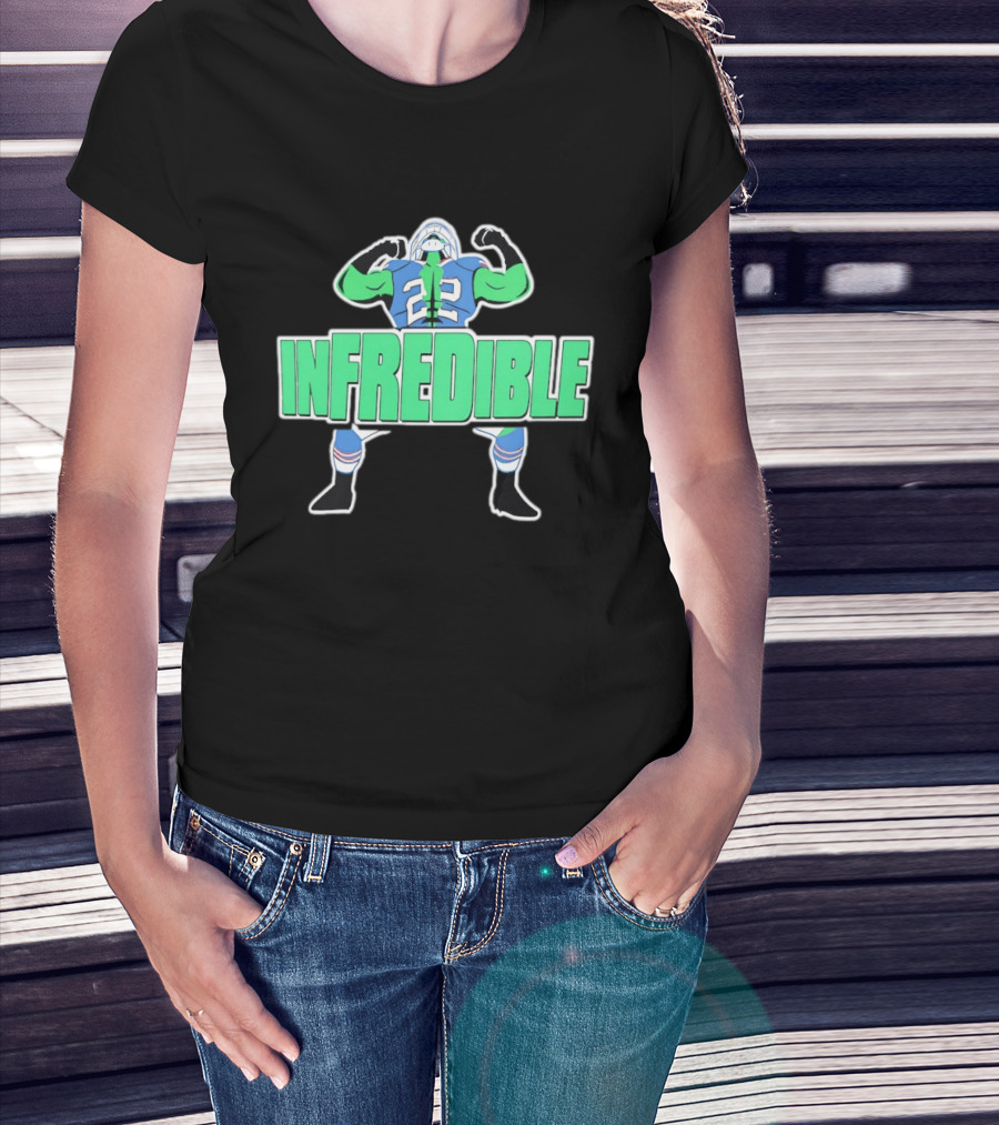 Infredible 22 Buffalo Bills Ray Davis Football Player Cartoon T-Shirt