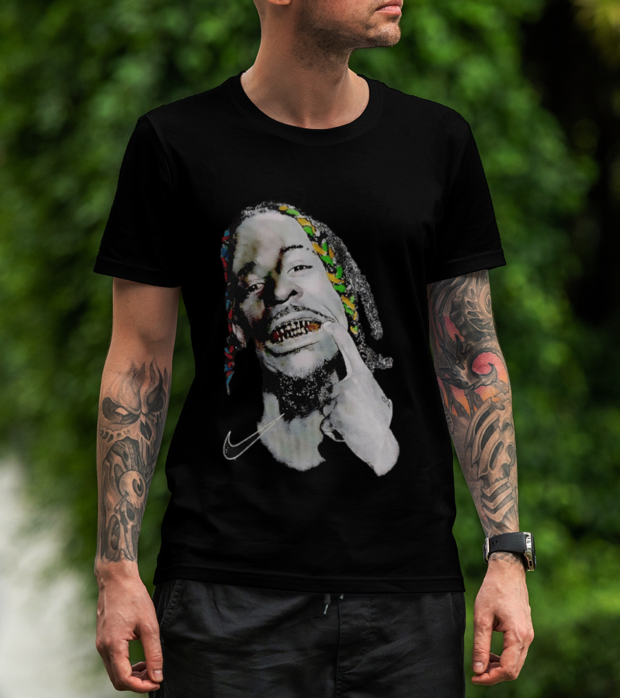Ja Morant Max90 Nike Iconic Grills And Colorful Braids T-Shirt