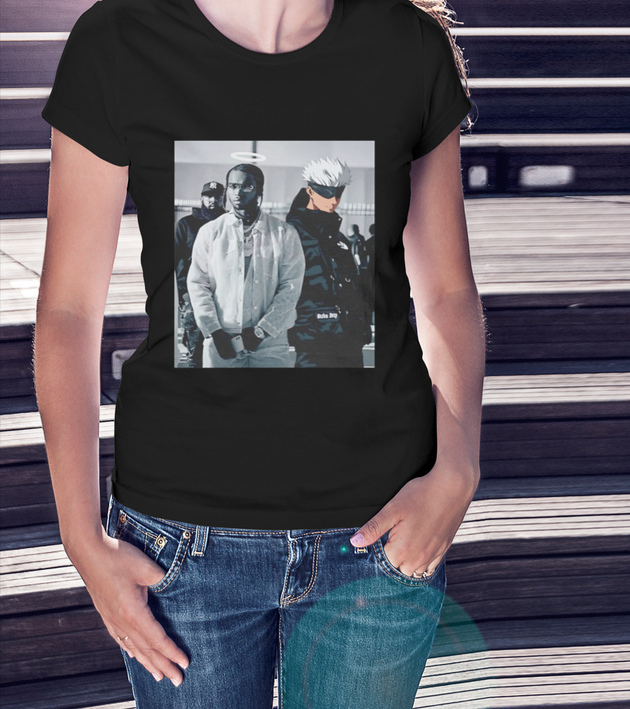 Jujutsu Kaisen Gojo Satoru Pop Smoke Collaboration T-Shirt