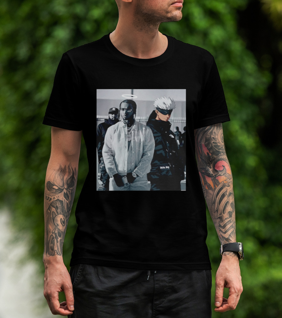 Jujutsu Kaisen Gojo Satoru Pop Smoke Collaboration T-Shirt