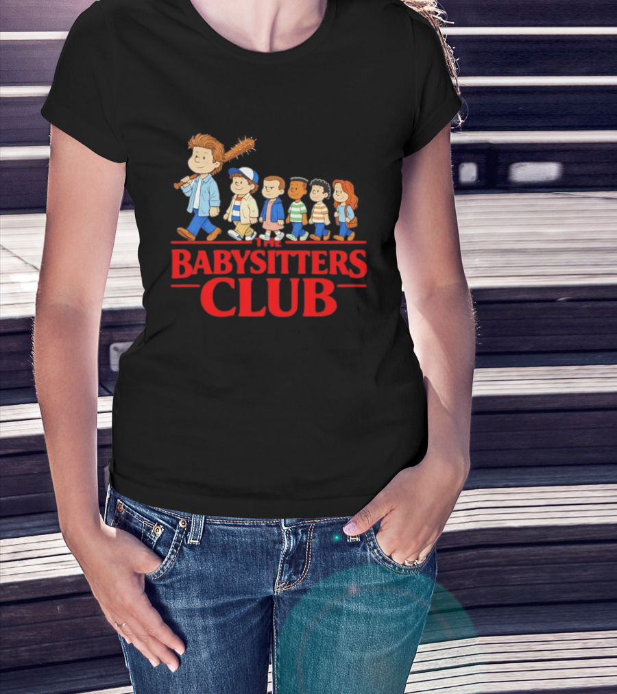 The Babysitters Club Stranger Things Mashup Characters Walking T-Shirt